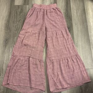 💜Coco & Jaimeson💜 Mauve Wide-Leg Flowy Pants